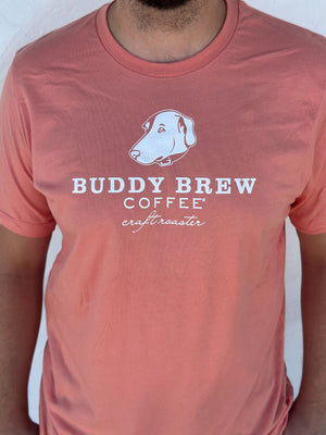 Buddy Logo Shirt Unisex - Coral